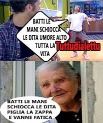 batti le mani schiocca le dita scarica