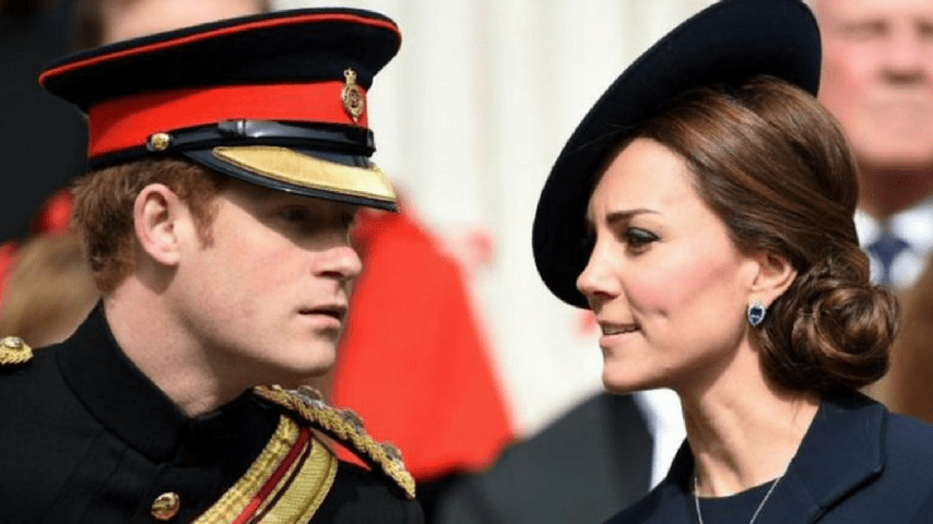 Il principe Harry con la cognata Kate Middleton