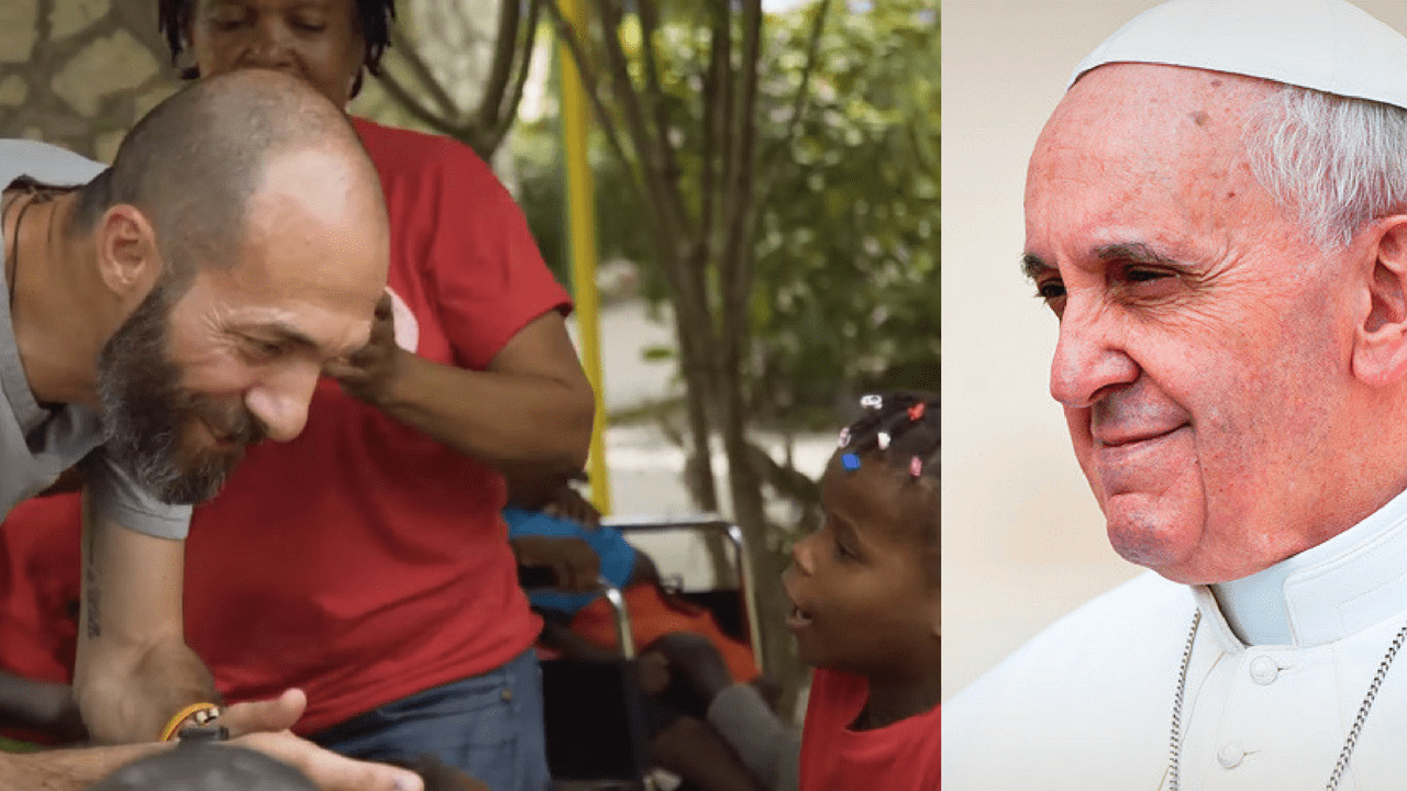 max laudadio e papa francesco