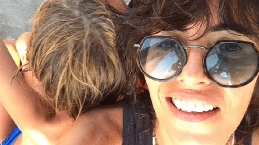 Giorgia con il figlio Samuel