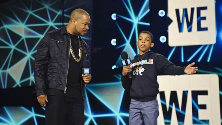 Il rapper Xzibit con Jahkil Jackson durante la premiazione We. Foto: Timothy Hiatt/Getty Images North America
