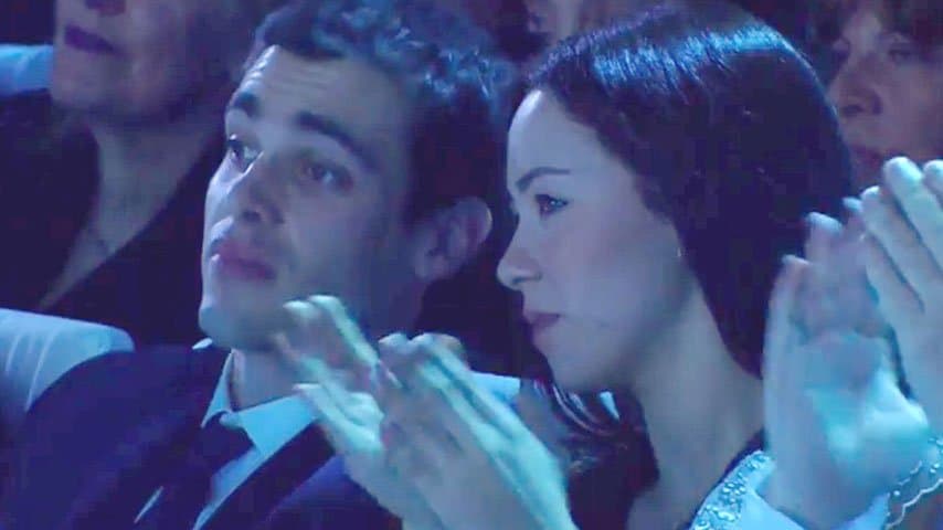 Aurora Ramazzotti tra il pubblico di Sanremo