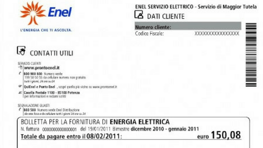 bolletta enel