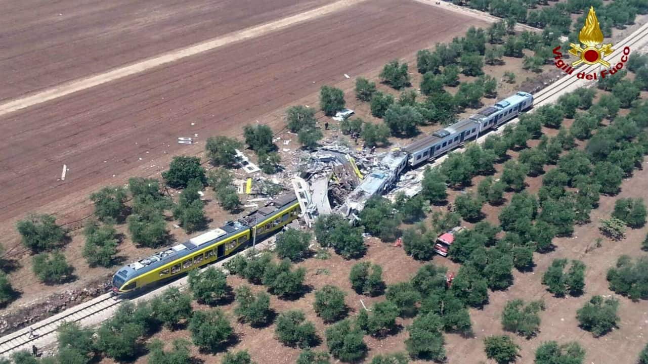 Scontro treni tra Andria Corato: chiesto processo per 18 persone