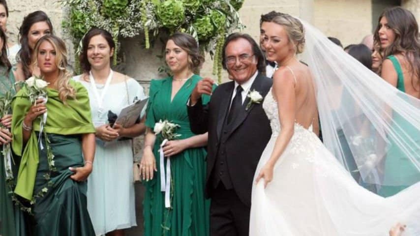 Il matrimonio di Cristel Carrisi. Foto: LaPresse