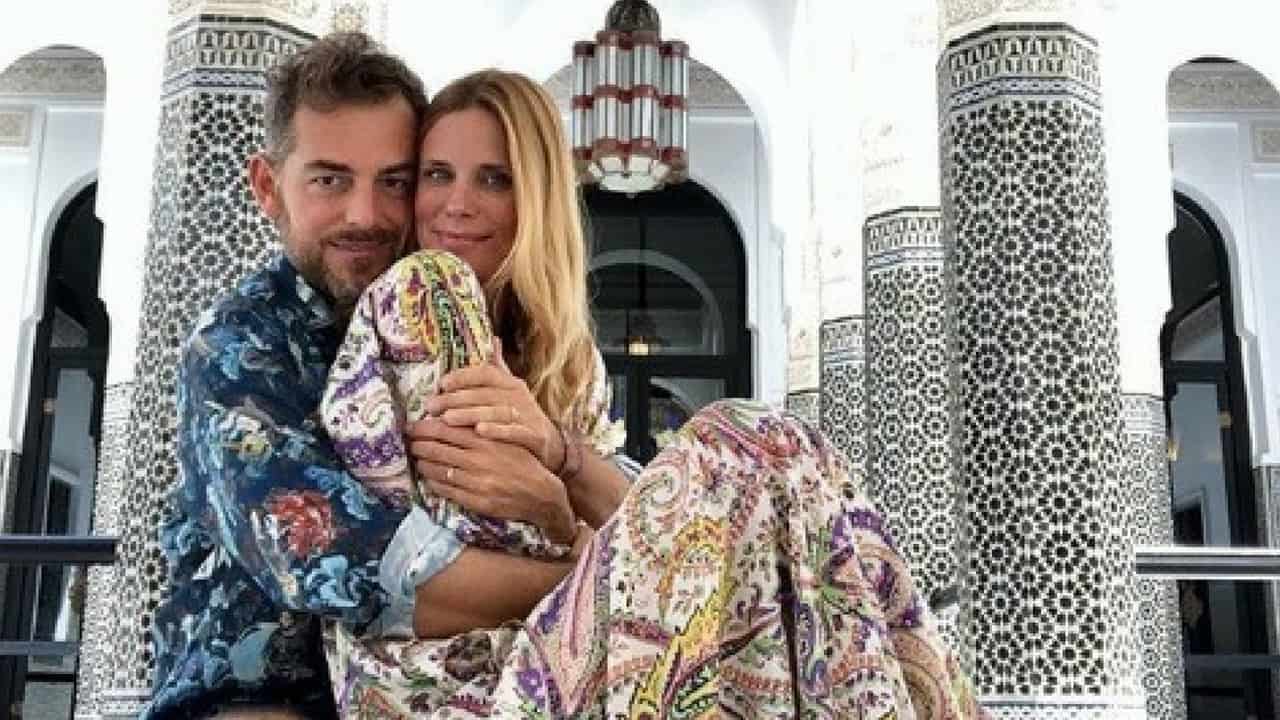 Daniele Bossari e Filippa Lagerback a Marrakesh