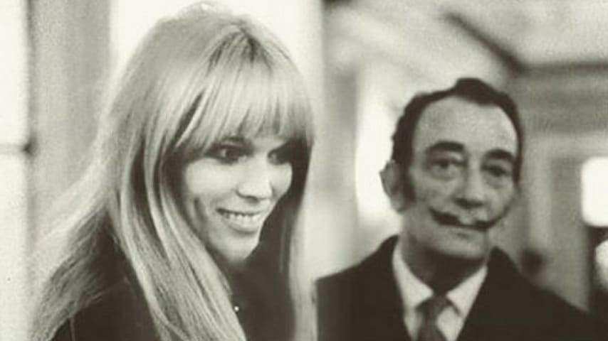 Una delle tante foto insieme a Salvador Dalì