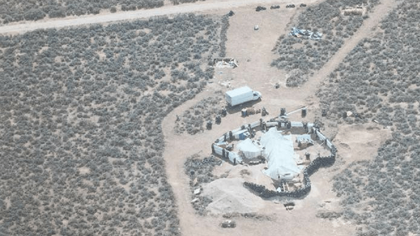 Vista aerea del complesso. Fonte: Taos County Sheriff's Office/Facebook