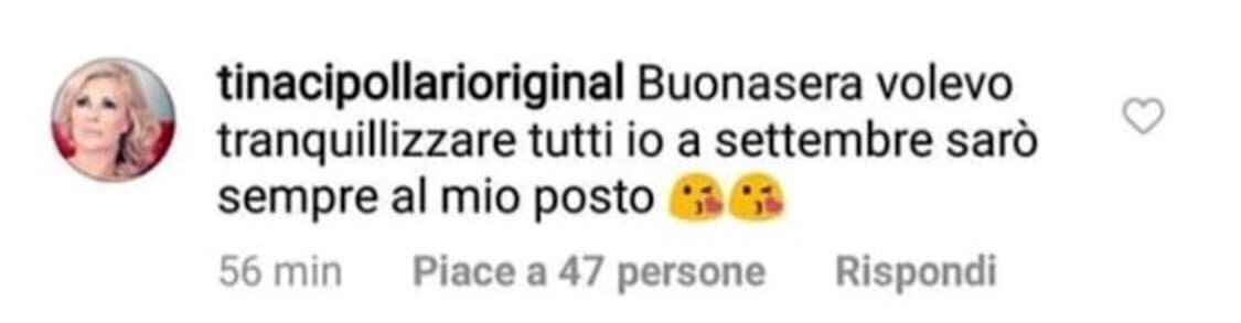 Tina Cipollari non ha intenzione di lasciare Uomini e Donne