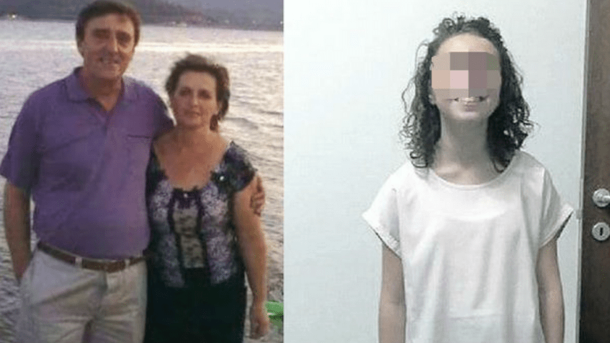 A sinistra Amid e Nazmije Pocesta. A destra la piccola Anila, sorella di Mukades, la ragazza che ora vive sotto scorta