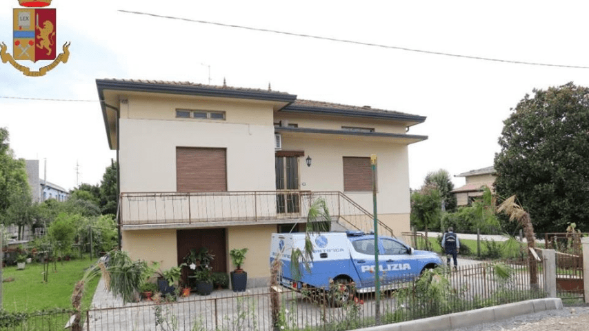 La villetta posta sotto sequestro dove viveva la famiglia Pocesta. Fonte: Questura di Pordenone