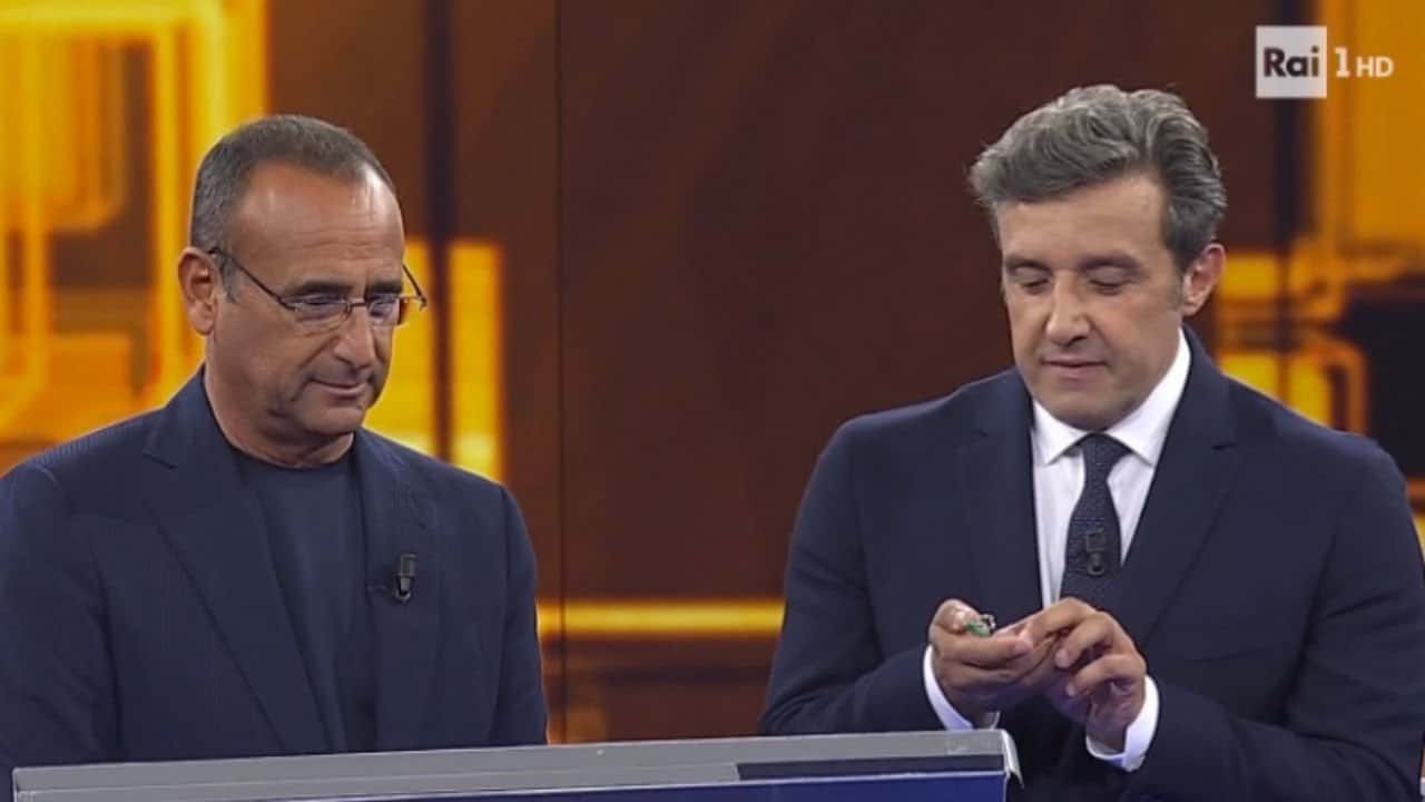 Flavio Insinna al fianco di Carlo Conti per la prima dell'Eredità dopo Fabrizio Frizzi