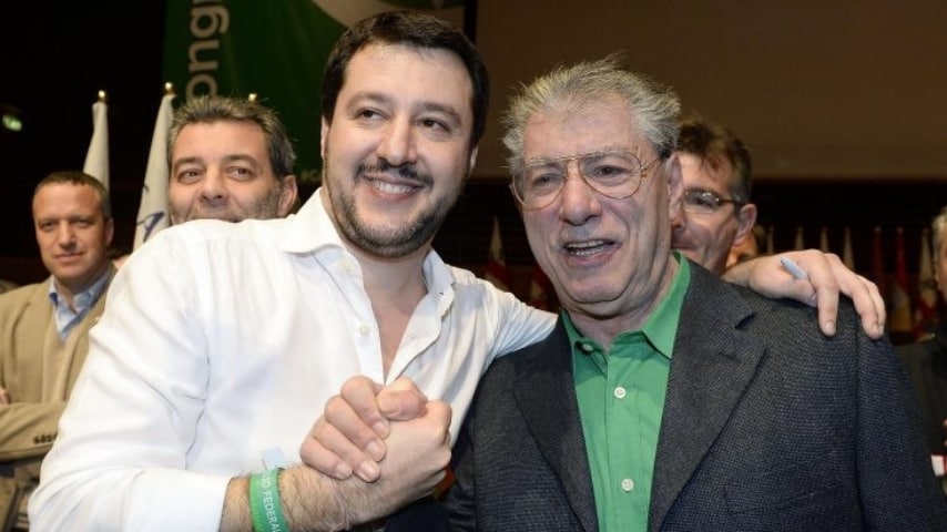 Matteo Salvini e Umberto Bossi