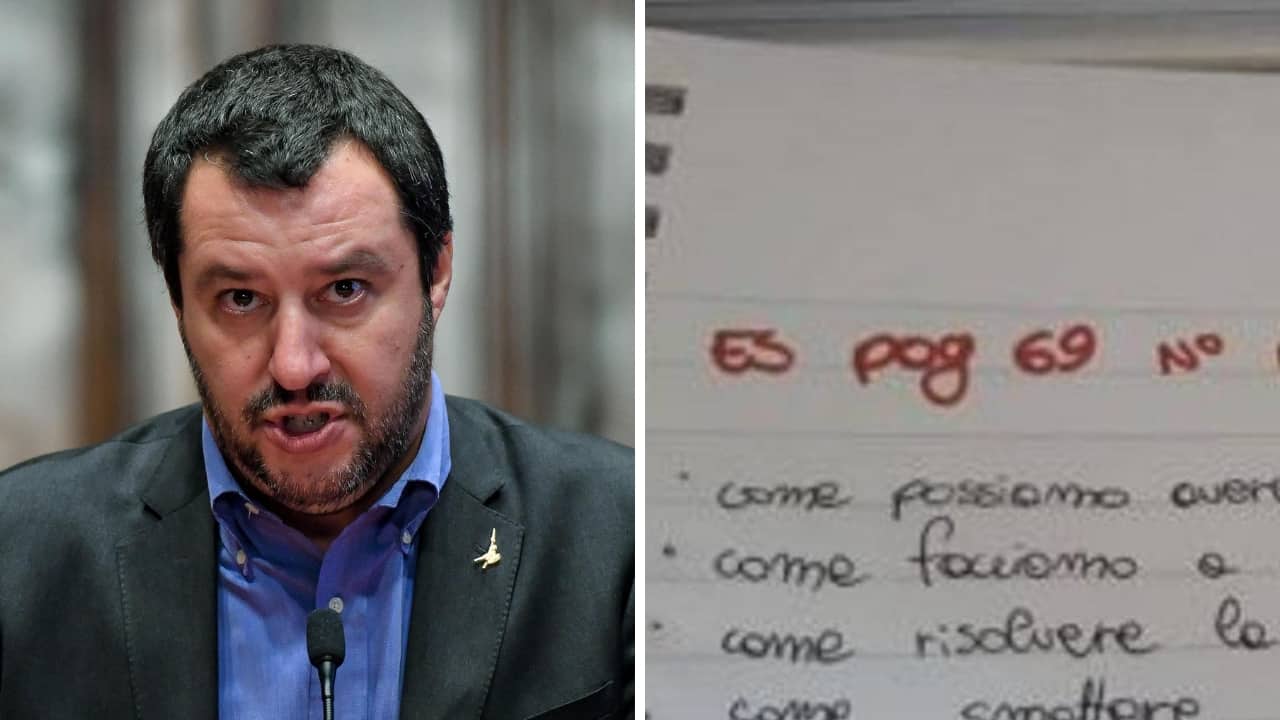 salvini compito classe