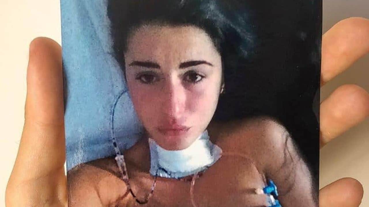 Valentina Vignali dopo l'operazione