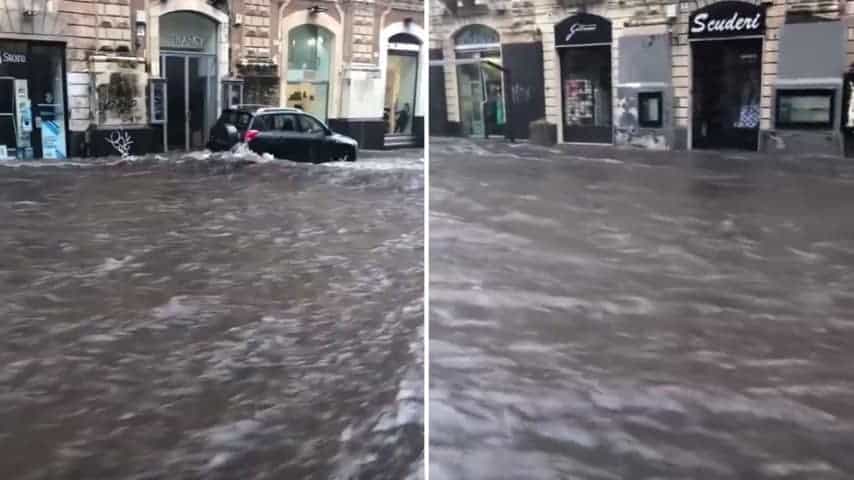 Bomba d'acqua a catania