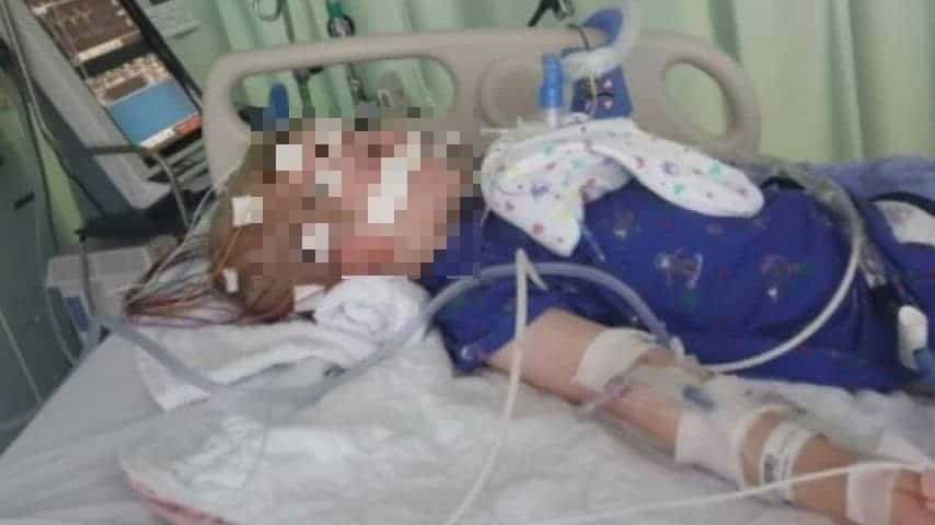 Uno dei bimbi colpiti dal morbo ricoverato in ospedale. Credits: CNN