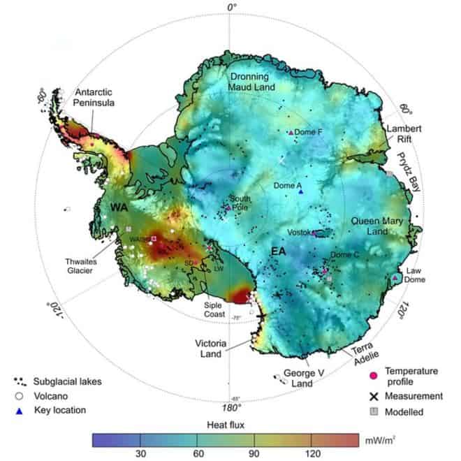 mappa antartide