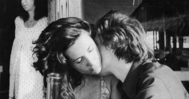 Marina Ripa di Meana e il pittore Franco Angeli