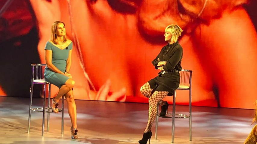 Paola Barale si confida con Cristina Parodi a Domenica In