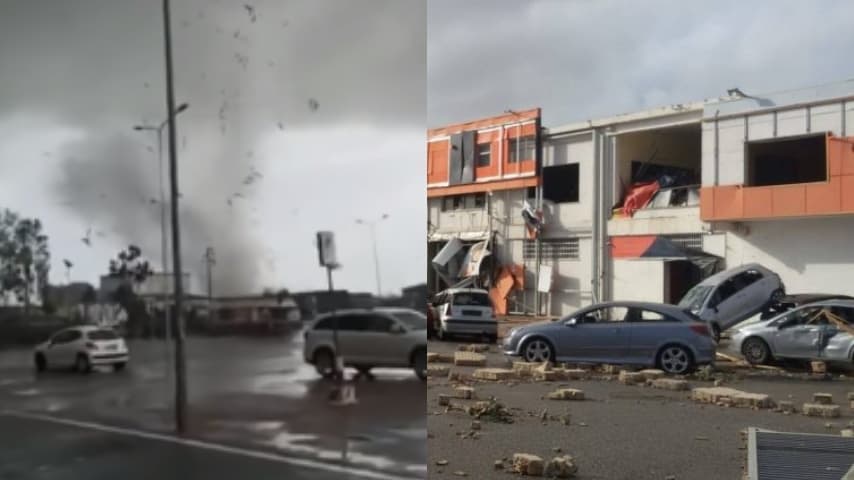 Crotone, violenta tromba d'aria si abbatte sui capannoni: ci sono feriti