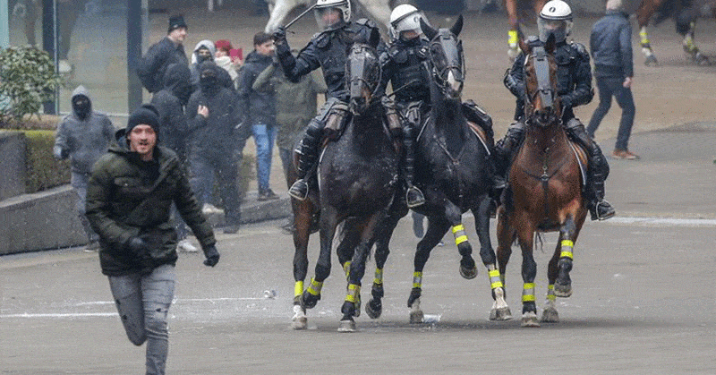 scontri a Bruxelles