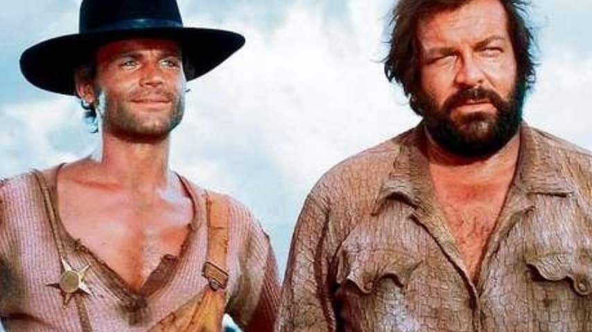 Terence Hill e Bud Spencer interpretano "Lo chiamavano Trinità"