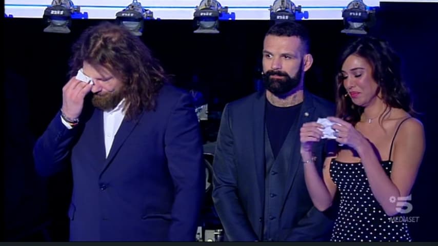 Belén e Martin Castrogiovanni in lacrime
