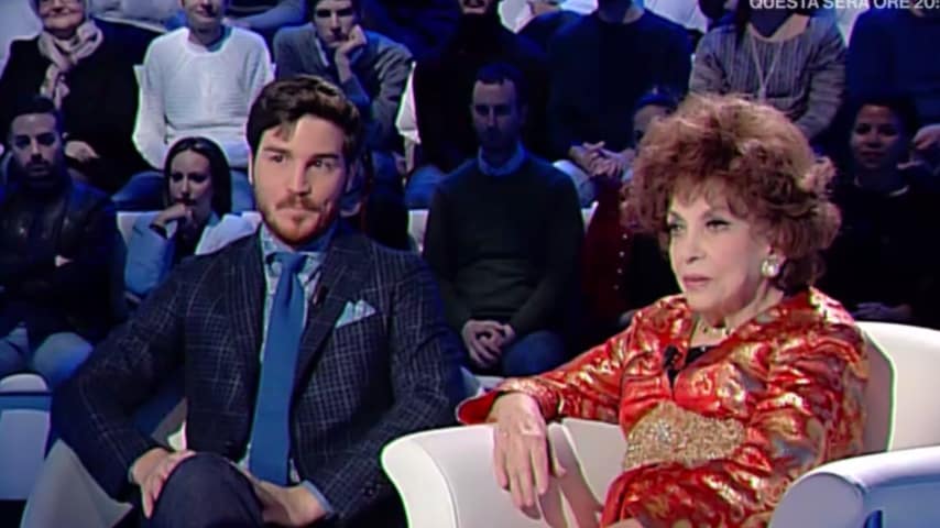 Gina Lollobrigida e Andera Piazzolla a Domenica In