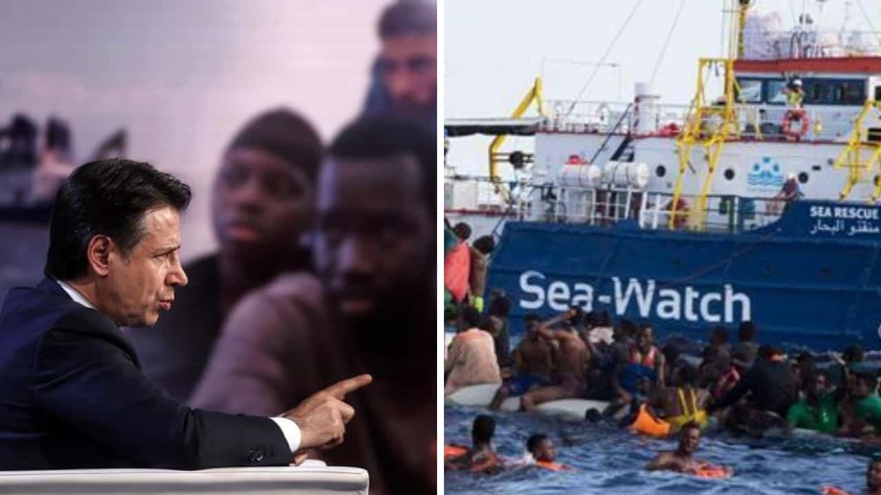 Migranti_ scontro tra il premier Conte e Matteo Salvini