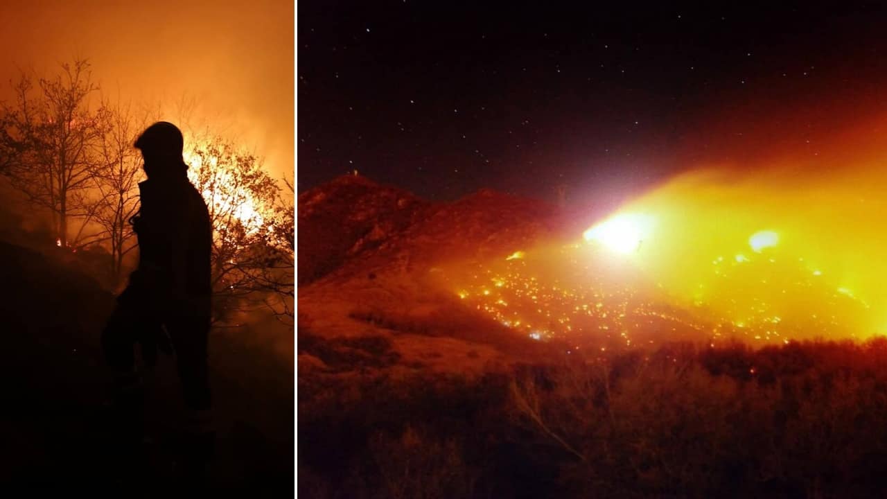 Torna la paura incendi in val di susa