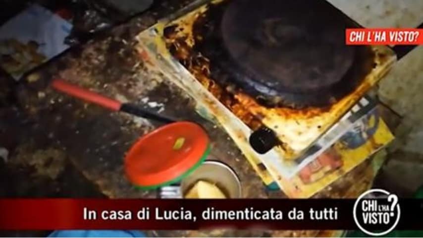 Un dettaglio dell'interno dell'appartamento di Lucia