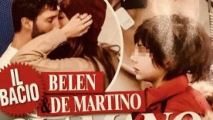 Il bacio tra Rodriguez e De Martino uscito sulla copertina di Chi