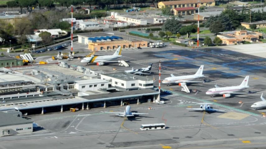 aeroporto ciampino incendio