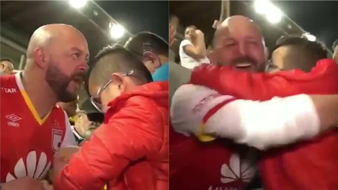 Il figlio è cieco, papà gli racconta tutta la partita, minuto per minuto