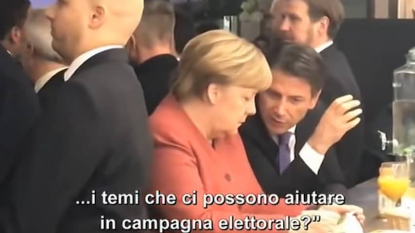 Risultati immagini per merkel conte davos