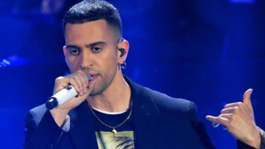 Mhamood sul palco di Sanremo