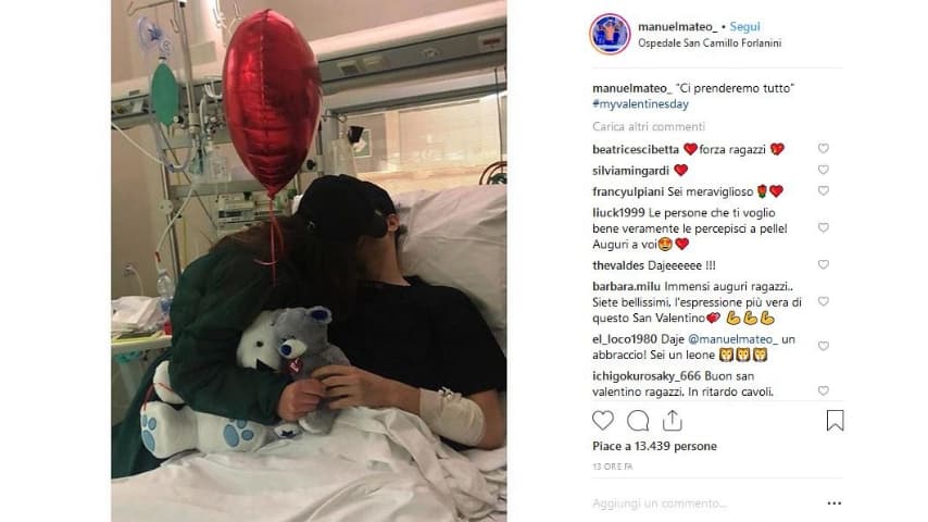 Manuel Bortuzzo: sorpresa di San Valentino della fidanzata