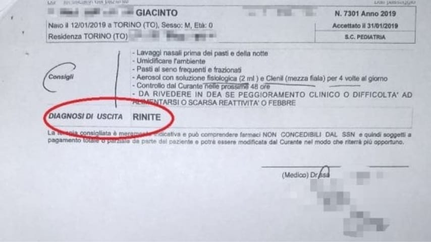 referto ospedale maria vittoria