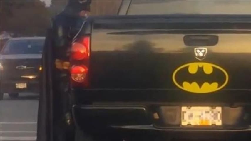 Batman e la sua Batmobile