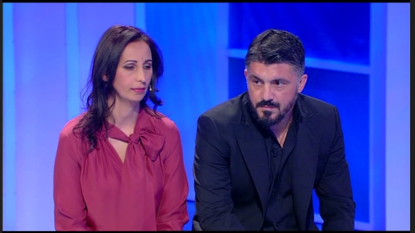 Gattuso ascolta la storia di Caterina