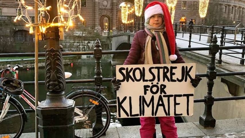 Greta Thunberg, settimana 19 di protesta (Foto Facebook)