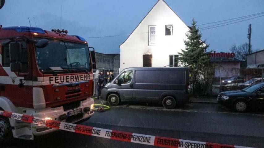 La casa in cui è divampato l'incendio. Credits_ Bild De