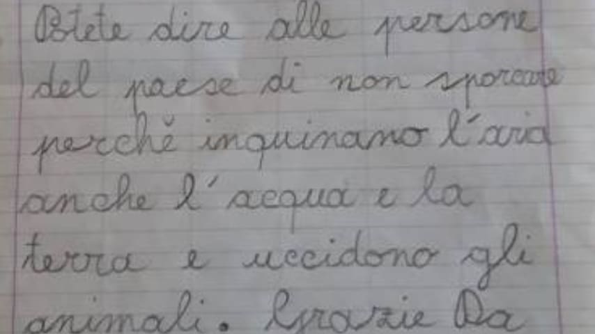 La lettera di Solidea sull'inquinamento (Foto Ponzano Futura)