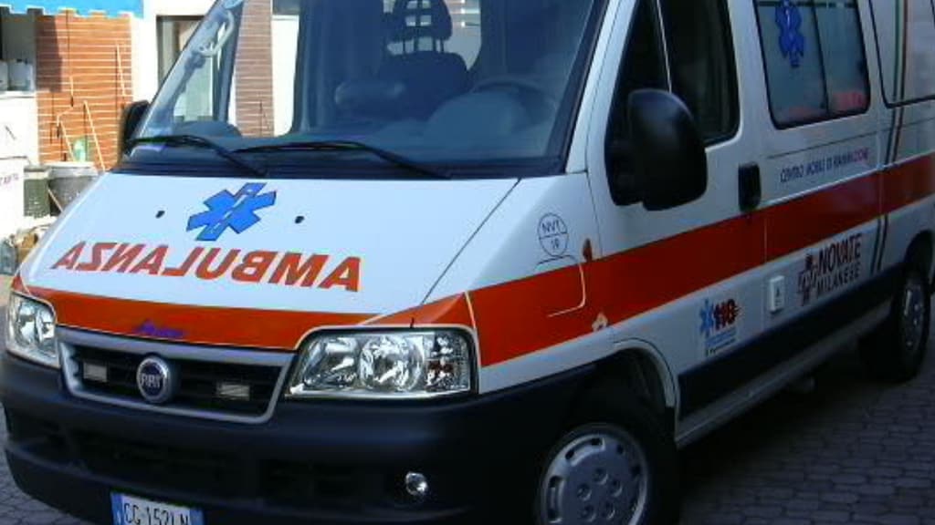 muso di un'ambulanza