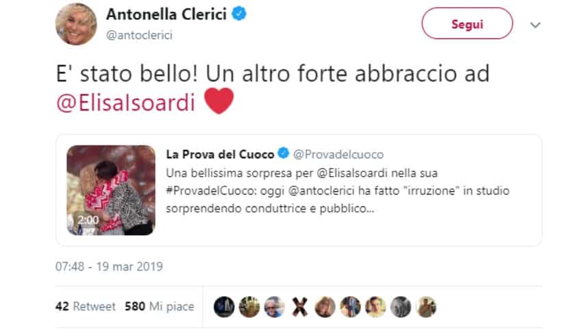Isoardi, risposta social alla sorpresa di Antonella: "Emozione indescrivibile"