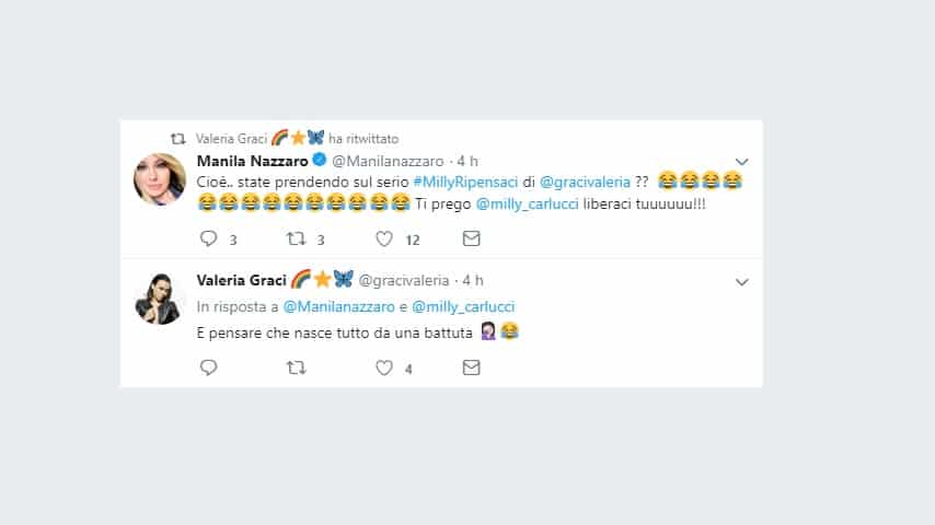 Tweet Valeria Graci Ballando con le Stelle alla Carlucci