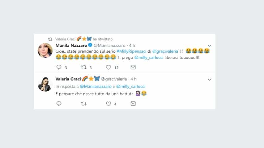 Tweet Valeria Graci Ballando con le Stelle alla Carlucci