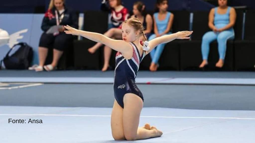 Veronica Paccagnella campionessa italiana di ginnastica con la sindrome di down