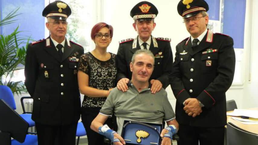 Giuseppe Giangrande, carabiniere paralizzato, scrive a Manuel Bortuzzo: "Potrai rinascere come una fenice"